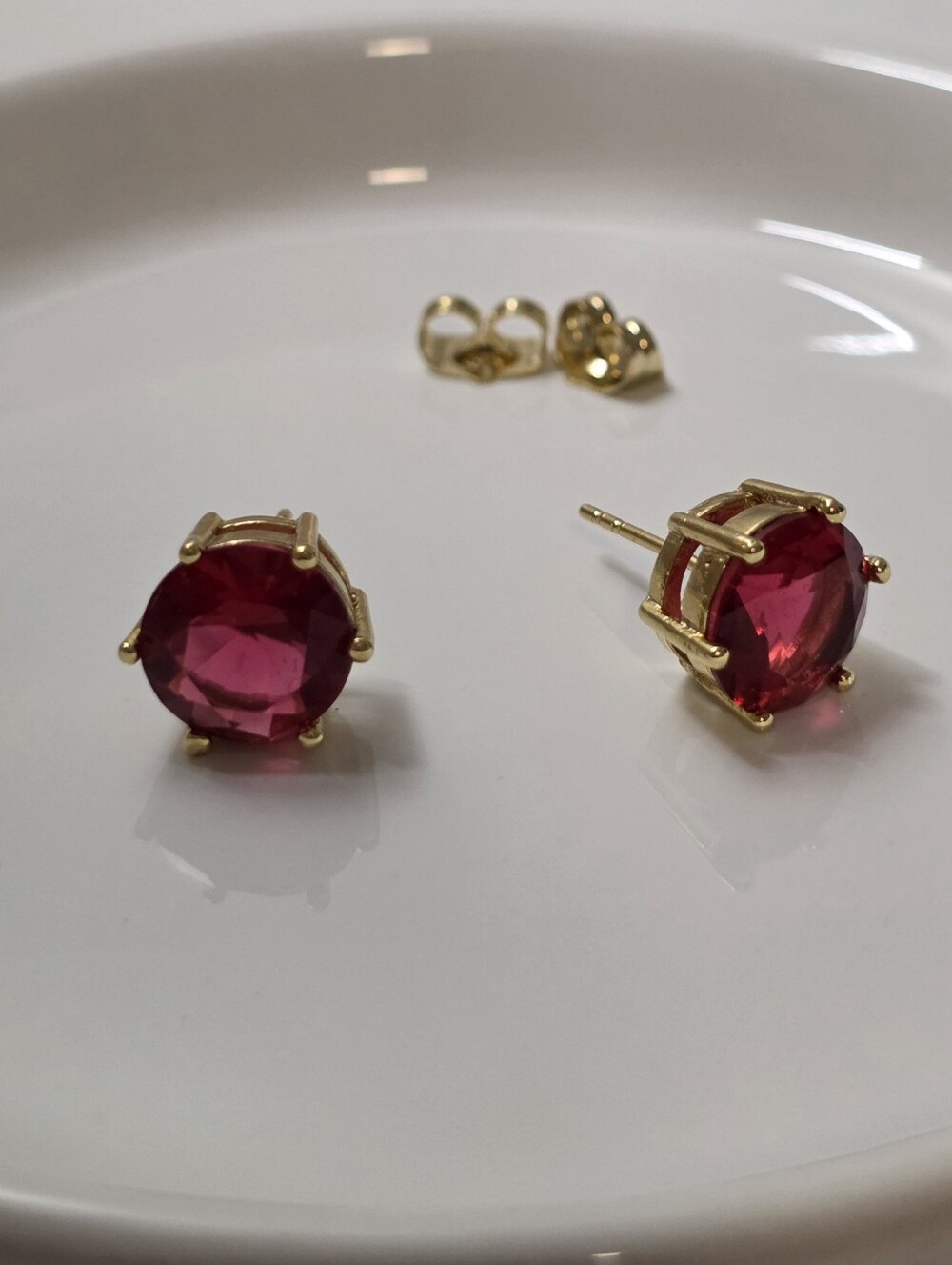 Red Crystal Big Earring